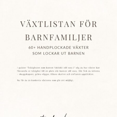 Växtlistan för barnfamiljer