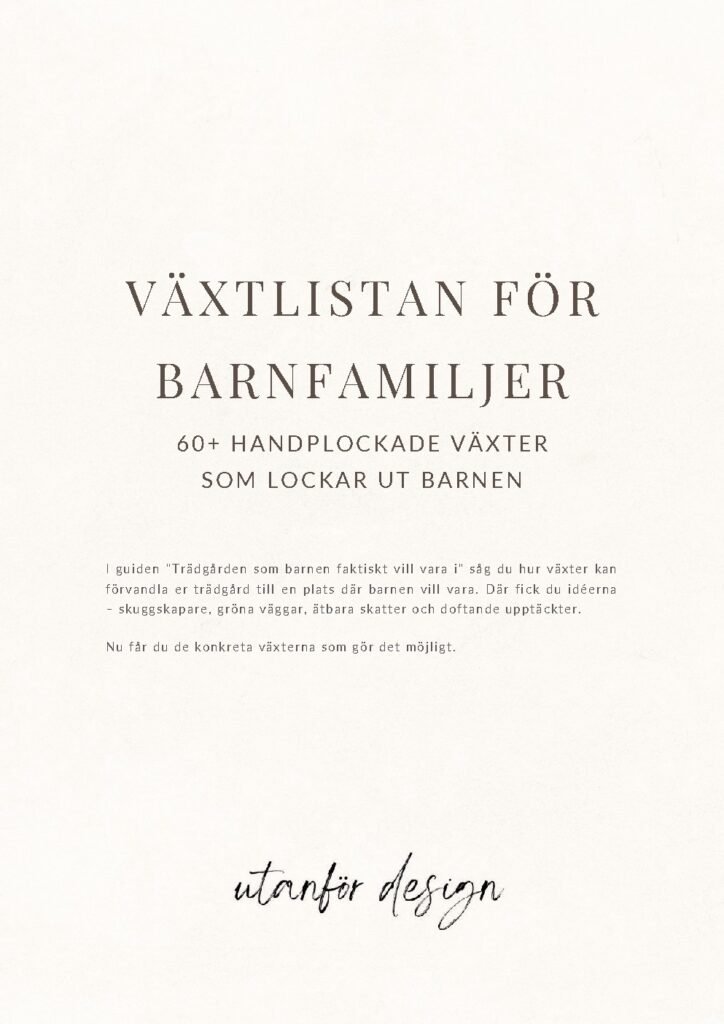 Växtlistan för barnfamiljer